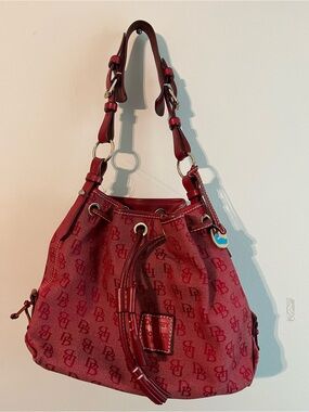 Dooney & Burke vintage canvas bucket purse